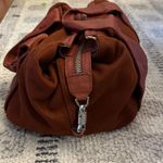 Kenneth Cole New York Leather Wool Mini Duffel, Maroon Brown Photo 2