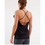 Lululemon Flow and Go Tank Black Strappy Back Size 6 Photo 3