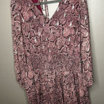 1. State  Dress Women’s snakeskin print size M long sleeve  Photo 0