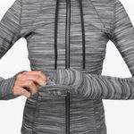 Lululemon Nulu Hooded Define Jacket in Heathered Black/White Photo 3