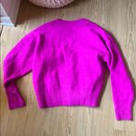 ZARA  V-Neck Sweater in Bold Pink Photo 3