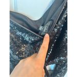 Lulus  black  Sequin One-Shoulder Mini Bodycon Dress NWT long sleeve cut out side Photo 1