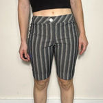 Loft y2k  blue white vintage striped preppy shorts fit like size 4 Photo 0
