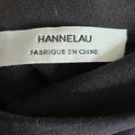 Hannelau black long sleeve mock neck top Size Medium Photo 2