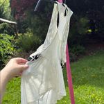 Free People  White and Black Knit Tank Top Photo 1