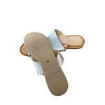 Coconuts by Matisse Women's Silver Whitney Leather Slip On Sandal Size 9 Photo 2