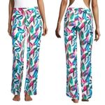 ONIA  • Topical Leafy Mila Pants • Green Pink White Loose Lightweight Photo 1