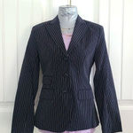 The Limited  vintage black striped jacket blazer size XS nwot Photo 0