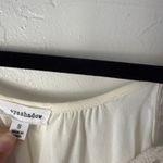 Eyeshadow Cream Embroidered Ruffle Hem Cami Top Small Y2K Boho Peplum Photo 3