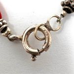 Vintage Navajo sterling silver Kokopelli, inlaid green Jasper, turquoise nklc Photo 10