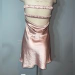 Princess Polly  strapless pink mini silky dress twisted bus woman’s size 4 Photo 3