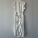 Avec Les Filles Avec Le Filles Cutout Slub Linen Dress Photo 3