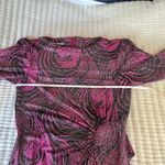 Vintage Rimini pink purple black silver metallic dots dress Made in USA Size undefined Photo 11