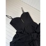 Lulus NWOT Stunning Grace Black Cutout A-Line Maxi Dress Sz M Photo 3