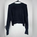 Free People Charcoal Crew Neck Sweater Photo 2