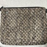 Coach  GunMetal Travel Pouch Small Makeup Bag Black Fabric Snake Pattern Photo 1