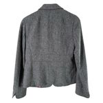 J.Crew Gray Herringbone Tweed Wool Blazer Jacket One Photo 8