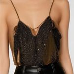 Sequin Gold Women's Camisole Top • Cami • Elegant glittery glitter sequins Size undefined Photo 0