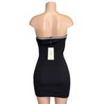 Ba&sh  Diana Strapless Crystal Embellished Ribbed Mini Bodycon Dress, Black, 0/XS Photo 8