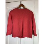 Willow Sweater Medium Pink Knit Cardigan Art to Wear Boutique Embellished Floral Photo 2