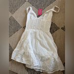 Edikted  Bennett Eyelet Corset Mini Dress Medium NWT Photo 2