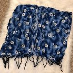 Daisy 5/$25 open front top/cover up blue with all over floral print Photo 1