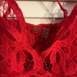 Free People NWT  Adella Cherry Red Cami Size XS Photo 3