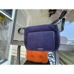 Vera Bradley  Crossbody Bag Quilted Front Pocket Navy Blue Floral Purse EEUC Photo 2