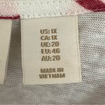 Cynthia Rowley ‎ Short Sleeve 100% Linen Floral Print T-Shirt Tee Top Size 1X Photo 4