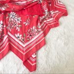 Vince Camuto Red Floral Print Sleeveless Handkerchief Hem Midi Dress Size 4 New Photo 11