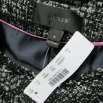 J.Crew NWT Tweed Swing Lady Coat in Raven Black Fringe Trim Coat 8 $198 Photo 5