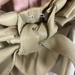 DO+BE Aviana Faux Leather Ruffled Mini Dress Tan Size S NWT Party Going Out Photo 8