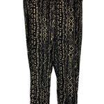Susan Graver Black & White Tribal Print Pants Petite Size PXS Photo 0