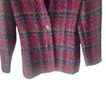Valerie Stevens  Petites‎ Vintage 90s Size 2 XS Rainbow Tweed Wool Mohair Blazer Photo 2