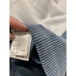 Women’s Sweater Colorblock Corduroy Crew Neck, Long Sleeve White/Blue/Pink Sz L White Size L Photo 6