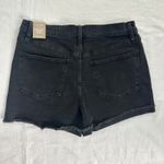 Madewell NWT High Rise Denim Shorts Womens Size 28 Black Lunar Wash Photo 4