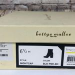 Bettye Muller NEW Size 6.5 NightCap Tweed Heeled Boots Black Pink Boucle Photo 6