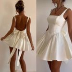 House Of CB  'Florianne'‎ Ivory Bow Mini Dress NWOT size S Photo 1