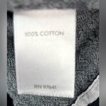 J. Jill XL Summer Striped Darkest Navy Popover Top Blue Photo 5