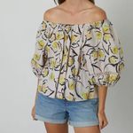 VELVET by GRAHAM & SPENCER Zoey Printed Top Medium Brown Photo 1