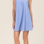 Miami Francesca’s periwinkle keyhole shift dress size large Photo 0