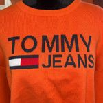 Tommy Hilfiger Jeans Orange Cropped Logo Sweater Photo 2