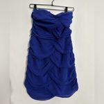 Forever 21 Blue Strapless Ruched Bodycon Mini Dress - Size Small Photo 6