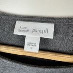 J Jill Pure Jill Luxe Tencel Knit Mini Dress Small Gray Long Sleeve Minimalist Photo 4