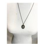 Francesca's Collection Antique Tone Stone Charm Pendant Necklace 12" Photo 3