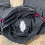 Adidas  leggings sweatpants | black & hot pink size small Photo 6