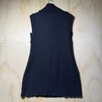 Free Assembly Women’s Sleeveless Cable Knit Cowl Neck Sweater Dress Black M8/10 Size M Photo 8