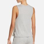 Eberjay Eberjey Stripe Lounge Logan Walking Ribbed Tank Medium Gray Cream Photo 1