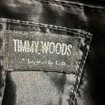 Timmy Woods Beverly Hills Faux Snakeskin Large Vinyl Tote Bag Shoulder Purse Tan Photo 3