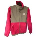 The North Face Womens Size S Denali Polartec Fleece Jacket Hot Pink Gray Zip Up Photo 0